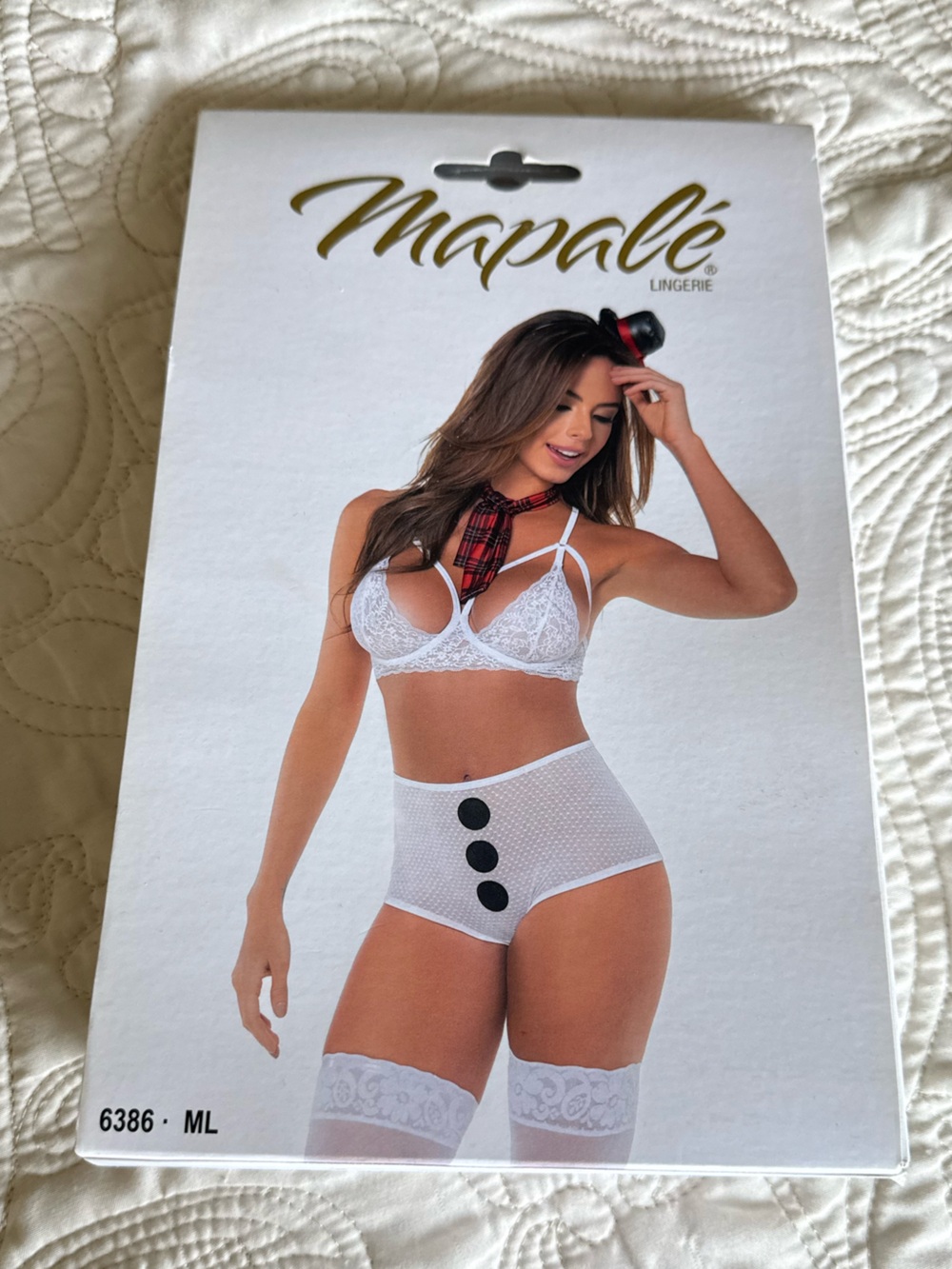 White Lace High-Waist Bralette and Brief Set